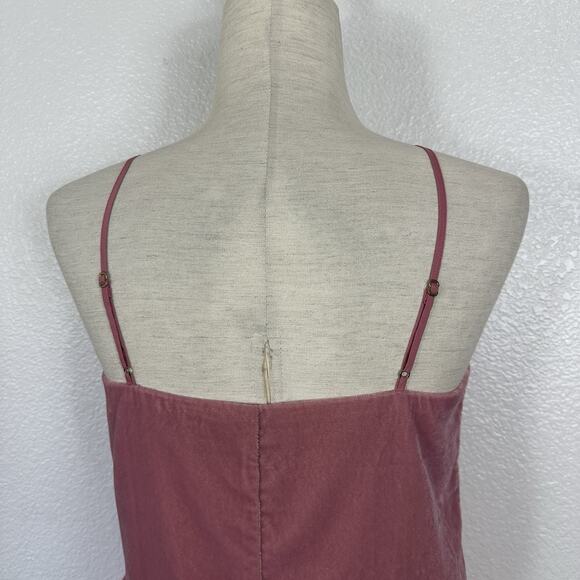 J Crew Velvet Top Women Size 2 Pink Peplum Cami Soft Feminine Dainty Fairy Boho - Picture 8 of 13